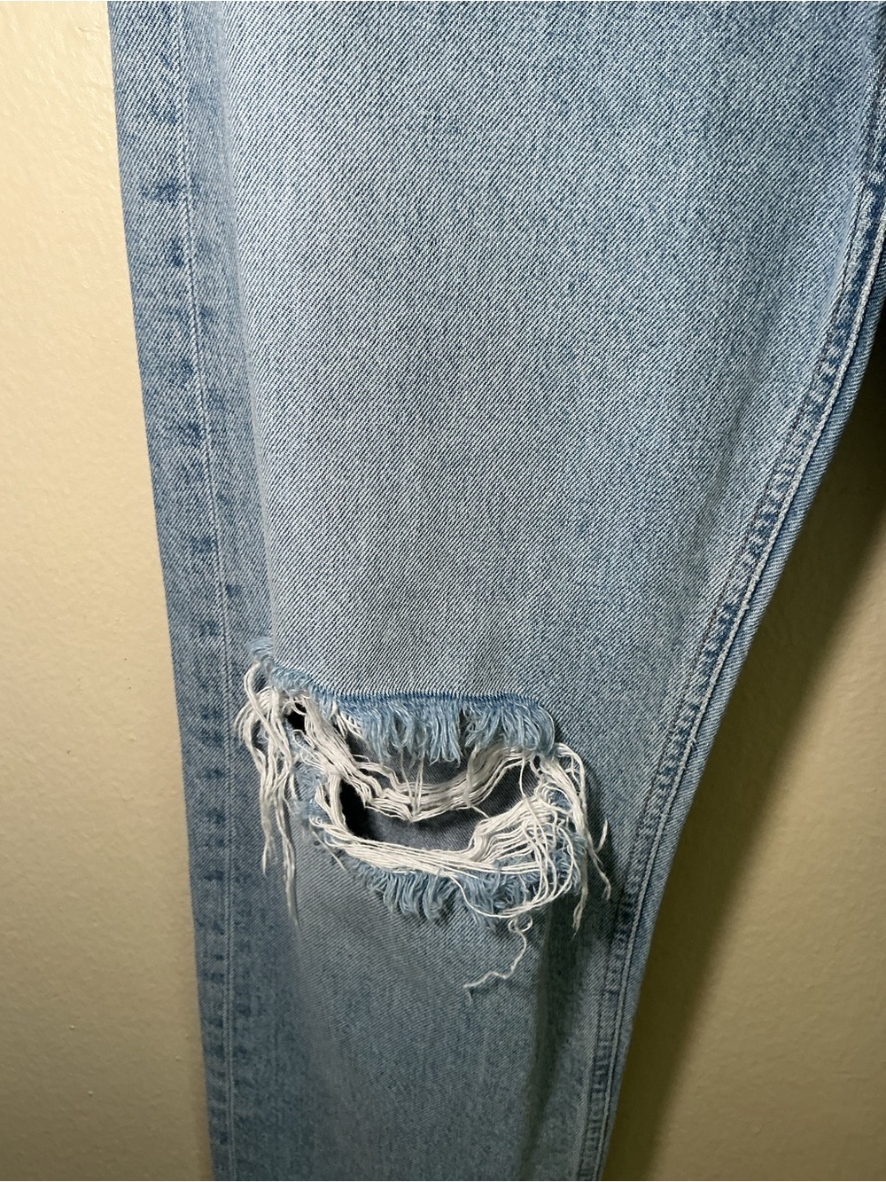 Agolde Women’s 90s Jeans 26 High Rise Distressed Organic Cotton L Wash - Picture 11 of 14